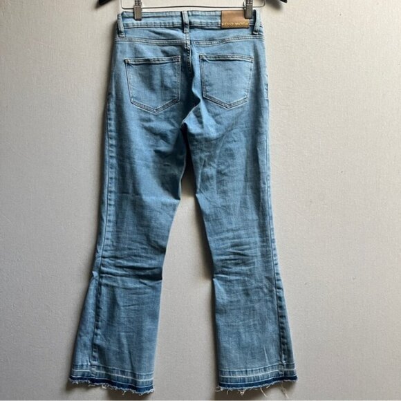 Vero Moda Clinton Bootcut flare front slit denim jeans Sz 26 - Picture 2 of 12
